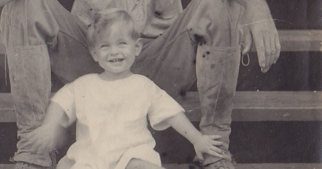 A Little Girl in the Construction of the Canal